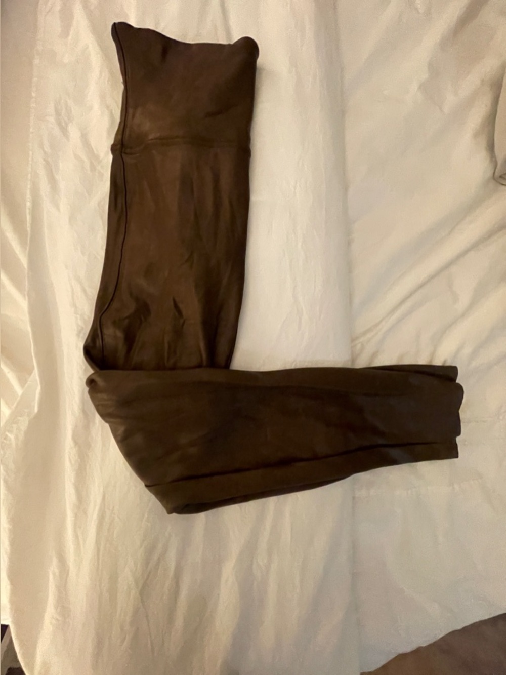 Spanx brown leggings size XL